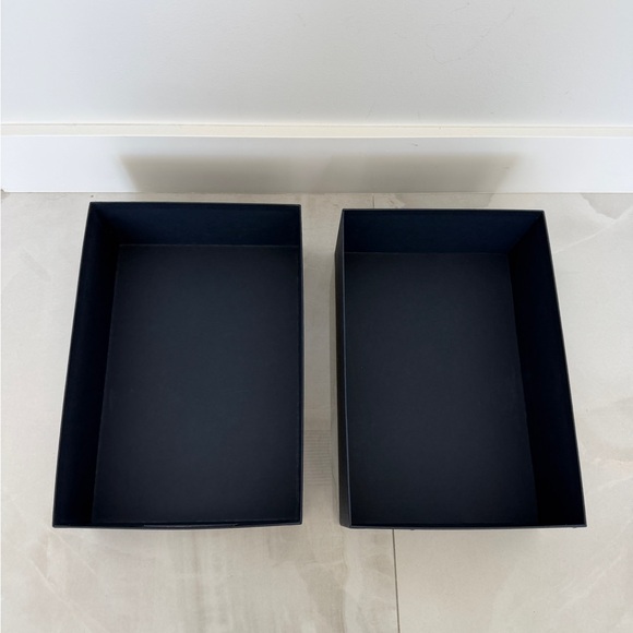 Dior Large Navy Blue And Silver Gift Box Shoebox with Window - Picture 12 of 13